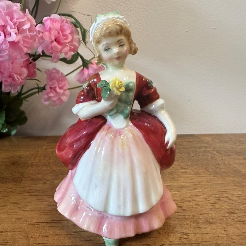 Royal Doulton Valerie Figurine HN2107 Vintage Bone China Lady Statue England